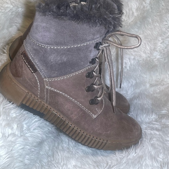 Josef Seibel Marren Women's Faux Fur Lace-Up Winter Boots size 6.5 - Picture 6 of 8